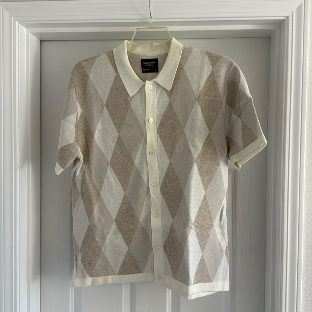 Abercrombie sweater polo. Size large. Like new condition